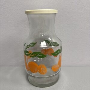 Vintage‎ Anchor Hocking Orange Juice Carafe jar pitcher
